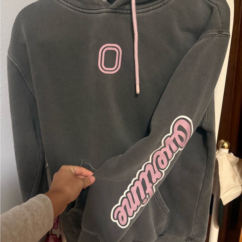 Gray and pink Overtime sweatshirt